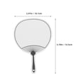 thumbnail image 3 of ELAYARD 12Pcs Fan Shape White Cardstock Bookmarks with Hole for DIY Projects Presents and Tassel Crafting, 3 of 7