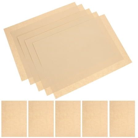 MLINS 50Pcs A4 Paper Sheets Parchment Retro Paper for Certificate and Diploma 90g (Light Brown)