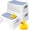 White-blue, variant on Kids Step Stool for Bathroom, Two Stepping Stool for Toddlers Toilet Potty Training, Sturdy Children Plastic Step Stool for Bed Bathroom Kitchen Counter Sink (White-Blue)