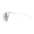 thumbnail image 4 of Womens Pearl Color Cat Eye Sunglasses White Silver Mirror, 4 of 4
