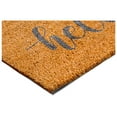 thumbnail image 4 of Calloway Mills 112081729 Grey Hello Script Doormat 17" x 29", 4 of 8