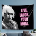 thumbnail image 3 of Tapestry Live Laugh Your Mom para pared, diseño estético, 150 x 100 cm, 3 of 3