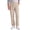 Khaki, variant on GENTS BLISS Lightweight Men Pants Elastic Drawstring Pants for Men Cotton Linen Men Pants with Pocket Regular Fit Pants