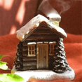 thumbnail image 3 of Quemador de incienso en forma de cono nevado, quemador de incienso con forma de casita de chimenea navideña, adorno de aromaterapia, incienso para habitaciones, 3 of 5
