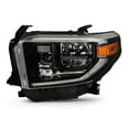 thumbnail image 2 of AKKON - Fits 2018 2019 2020 Toyota Tundra Pickup w/ DRL LED [Tube Bar] Black Headlight Headlamp Driver Left Side Replacement, 2 of 7
