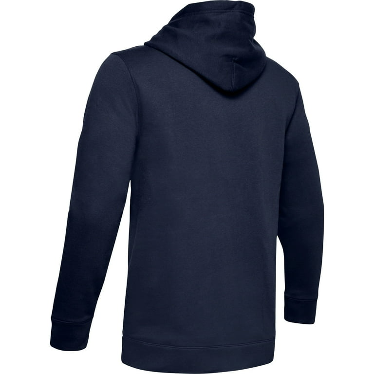 Under Armour Men's True Grey Heather / Black Hustle Fleece Hoodie