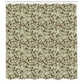 thumbnail image 3 of Ambesonne Abstract Shower Curtain, Florals Bud Swirls, 69"Wx75"L, Brown and Khaki, 3 of 3
