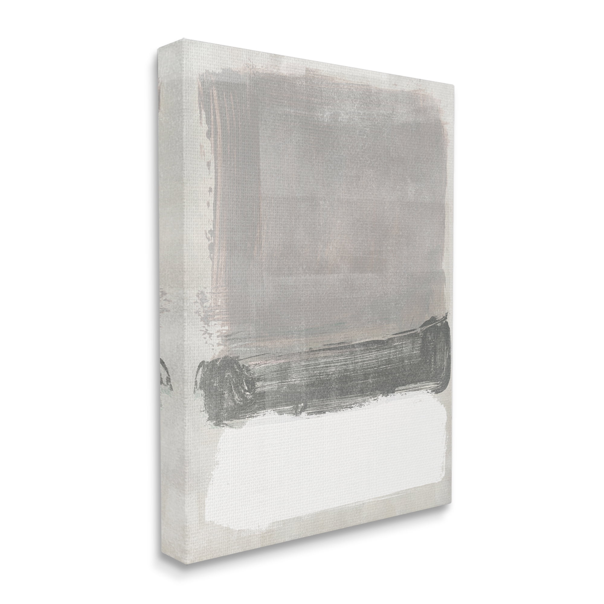 Stupell Industries Blocked Neutral Tones Abstract Brushstrokes Shapes Painting Gallery Wrapped Canvas Print Wall Art, Design by Jennifer Paxton Parker