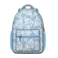 thumbnail image 1 of Floral and Hummingbird Illustration School Backpack - Breathable Ergonomic Backpack, 1 of 6