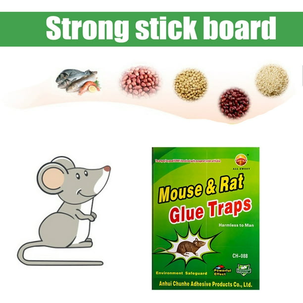 Mouse Traps Sticky Pad Board Easy To Set Mice Catcher para cocina (20,5 cm 15 cm)