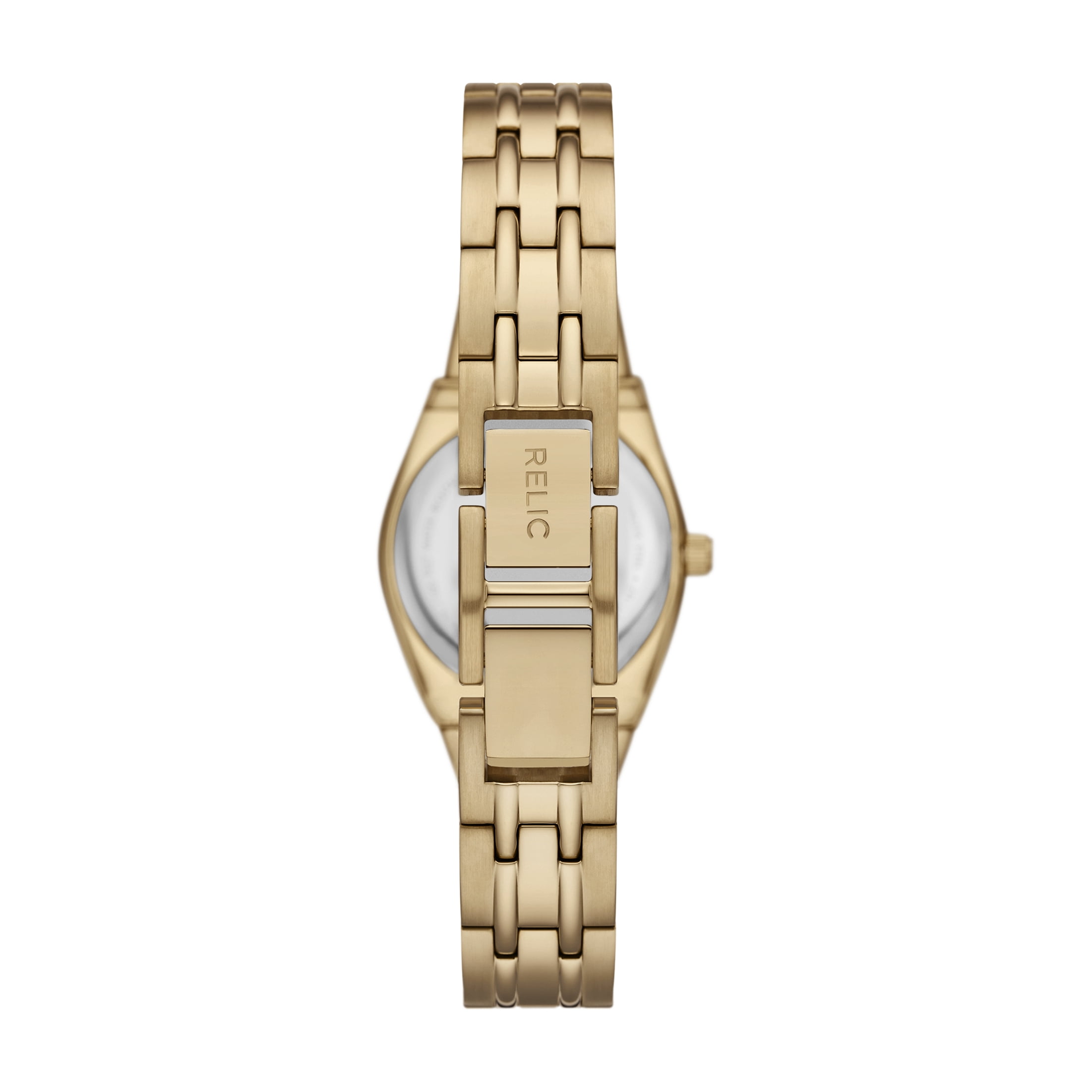 Relic by Fossil Women's Queen's Court Three-Hand, Gold-Tone Stainless Steel Watch