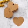 thumbnail image 4 of Sonducket Cartón Kraft en blanco corazón Vintage tarjetas moda autoensamblaje muestra accesorios creativamente suministro para el hogar Accesorios de disfraces Leonado, 4 of 6