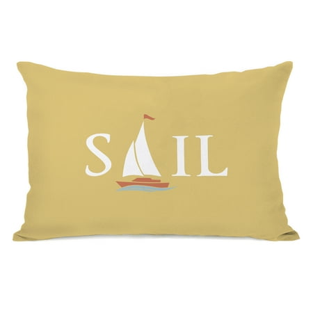 sail ship yellow 14x20 pillow by obc walmart com