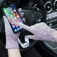 thumbnail image 4 of QIUYI Elegant Women Cotton Full Finger Anti-UV Touch Screen Gloves Summer Ice Silk Sunscreen Driving Gloves Thin Lace Flower Glove, 4 of 6