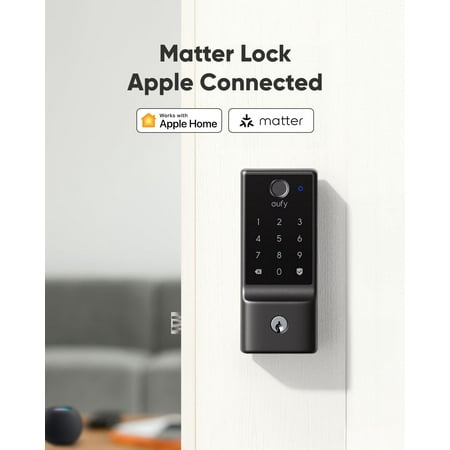 eufy Smart Lock E31, Fingerprint Keyless Entry Door Lock with Apple Home Ecosystem