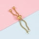 thumbnail image 2 of Qarigey Anillo de acero inoxidable Decoración Anillos ajustables Joyería Vestir portátil Decorativo Boda Compromiso Festival Fiesta Ropa, zapatos y accesorios Miscelánea Oro 5cm Qarigey AP016087-04, 2 of 6