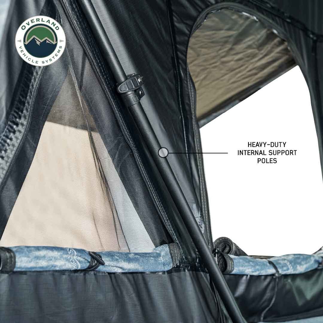 XD Everest 2 - Cantilever Aluminum Roof Top Tent, 2 Person, Grey Body & Black Rainfly