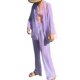 thumbnail image 3 of VISgogo, 2 uds., ropa de playa de tul para mujer, cárdigan de manga larga transparente de Color sólido + conjunto de pareo de pantalones largos para mujer, S/M/L VISgogo  moda, 3 of 9