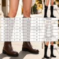 thumbnail image 5 of YLYL Women's Knee High Riding Boots Round Toe Chunky Block Heel Pull on Fashion Riding Tall Boots, 5 of 9