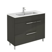 ROYO USA 40" CONFORT 2 DRAWER/1 DOOR ANTHRACITE WITH CERAMIC TOP
