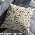thumbnail image 3 of Erosebridal Watercolor Plant Fabric By The Yard, Retro Boho Decorative Fabric, Chinese Style Flowers Indoor Outdoor Fabric, Craft Patchwork Leaves Spring Upholstery Fabric, 1 Yard, 3 of 5