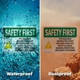 thumbnail image 6 of (2 Pack) PPE Required Beyond This Point With Symbol OSHA Safety First Sign, 6 of 8