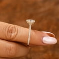 thumbnail image 2 of vylahjewellery Hidden Halo Round Diamond Solitaire Engagement Ring for Women 14K Vermeil Yellow Gold Wedding Anniversary Ring Six Prongs Moissanite Promise Ring, 2 of 6
