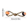 thumbnail image 3 of Pet Dog Tennis Rope Toy Teeth Grinding Teeth Halloween Dog Knot Toy, 3 of 6
