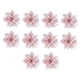 thumbnail image 3 of 10x Adornos de arreglo floral de Pascua navideña de 14,5 cm con flores brillantes para Rosa, 3 of 9