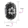thumbnail image 3 of Bling Jewelry Womens Flower Spring Crystal Spacer Bead Core Sterling Silver Fits European Bracelet, 3 of 4