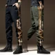 thumbnail image 5 of Pantalones cargo para hombre, pantalones de trabajo grises, pantalones para hombre, otoño, nailon apilado, Y2k, pantalones holgados de lujo baratos, talla grande, informales, 5 of 5