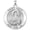 Sterling Silver, variant on Picturesongold.Com Saint Lucy Religious Medal Necklace Pendants - 3/4 inch Size of a Nickel -Sterling Silver