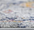 thumbnail image 3 of 5' x 7' Blue and Orange Geometric Power Loom Area Rug, 3 of 5