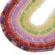 thumbnail image 2 of Nvzi 1 pieza de cuentas redondas de color morado oscuro con superficie cortada de circón natural de 3 mm, accesorios para collares y pulseras hechos a mano, cuentas sueltas, 2 of 5