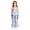 j165-Blue, variant on LIIPEE Girls Outfit Sets Casual Summer Striped Bowknot Printed Adjustable Spaghetti Strap Ruffle Hem Dress Wide Leg Pants 2 Piece Set Kids Comfortable Breathable Cute Clothing,Blue,8-9 Years
