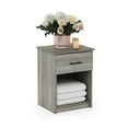 thumbnail image 4 of Furinno Tidur Nightstand with Handle with One Drawer, French Oak Grey, 4 of 5
