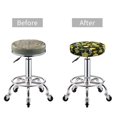 thumbnail image 3 of Lemon Fruits Flowers Leaves Round Bar Stool Seat Covers, Elastic Round Chair Cover Stool Seat Slipcover Bar Stool Cushions Round Pad for 12-14 inch, 3 of 5