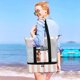 thumbnail image 2 of Bolsa de Playa Bluboon con Enfriador Aislado Desmontable Rosa Claro, 2 of 9