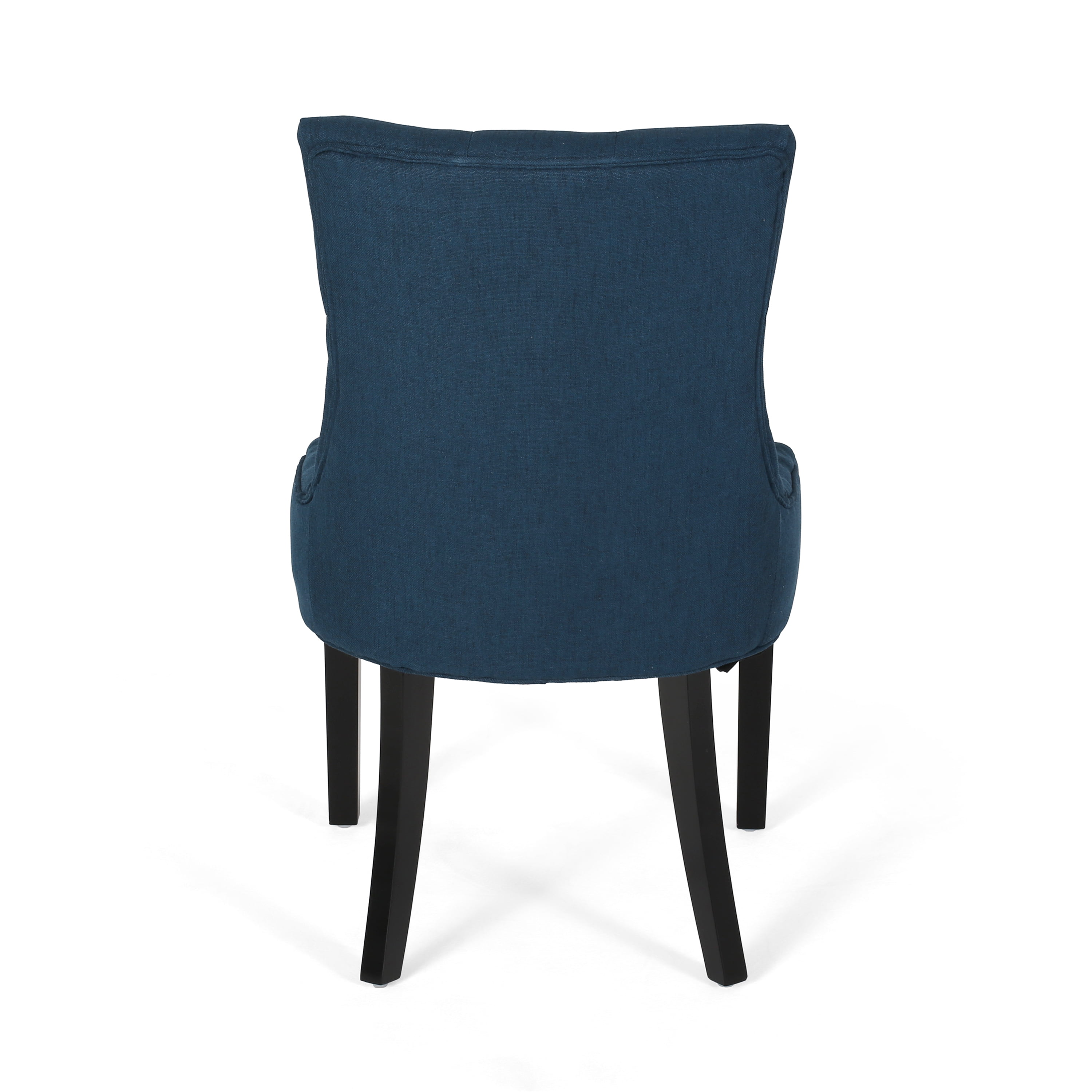 Noble House Tyler Indoor Contemporary Fabric Dining Chairs, Set of 4, Navy Blue