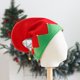 thumbnail image 3 of 2pcs Hats Green and Red Xmas Holiday Santa Hat Elf Bell Hat for Christmas Party Costume Favors bringing you vitality and cuteness, 3 of 5