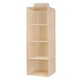 thumbnail image 2 of Bolsa de Almacenamiento Colgante Lavable, Organizador de Armario de 3 Capas con Soporte de Mdf, Almacenamiento de Tela Plegable para Organizar El Armario y El Comedor, 27 X 27 X 60 Cm, 2 of 4