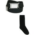 thumbnail image 1 of CTM® Kids' Magnetic Buckle Elastic Belt  and Cotton Socks Uniform Set, 1 of 4