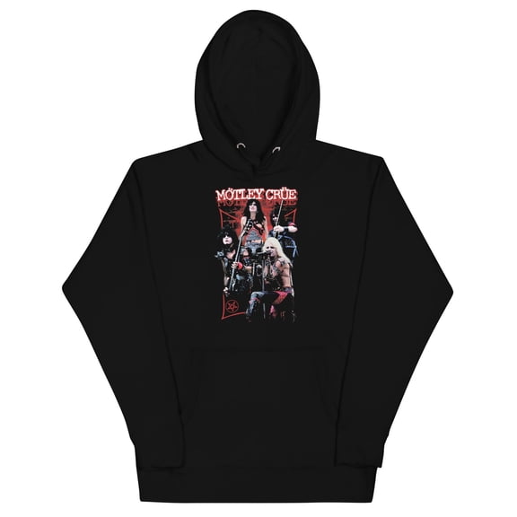 Motley Crue Live Classic Unisex Hoodie - Black - Small