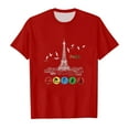 thumbnail image 2 of Little Girl's Paris Tshirts Graphic Short Sleeve T-Shirt Kids Sports Fans Gift, 2 of 3
