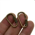 thumbnail image 3 of Kironypik Pack of 24 Metal D Ring Locking Carabiner Keychain Lock Hooks Backpack Climbing Carabiners Clips Accessories for Hiking Mixed Color, 3 of 6
