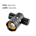 thumbnail image 4 of Naiovety Luz delantera de bicicleta, superbrillante, recargable por USB, para bicicleta, gran angular, alta visibilidad, 3 modos, 150lm, Ciclismo, 4 of 6