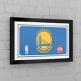 thumbnail image 4 of Golden State Warriors Logo Ready-To-Hang Black Framed Wall Mirror, 4 of 4