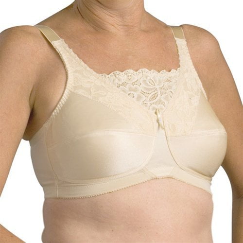Nearly Me Lace Cami Soft Cup Mastectomy Bra Style 660 38B White