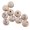B, variant on 10 PCS Natural Beads Cute Smiling Face Pattern Jewelry Making Supplies Face Beads Round Bead for