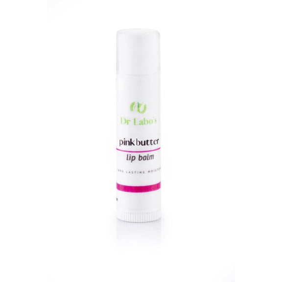 Pink Butter Lip Balm - Hydrating, Smoothing and Moisturizing Lip Balm for Dark, Dry, Chapped and Cracked Lips, Made with Beeswax, Vitamin E, Flavour Oil, Shea Butter and Coconut Oil